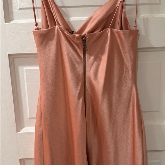 Alice + Olivia Peach Satin Dress